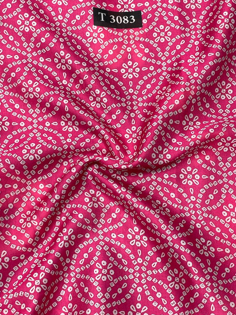 Bandhani print on Modal Satin