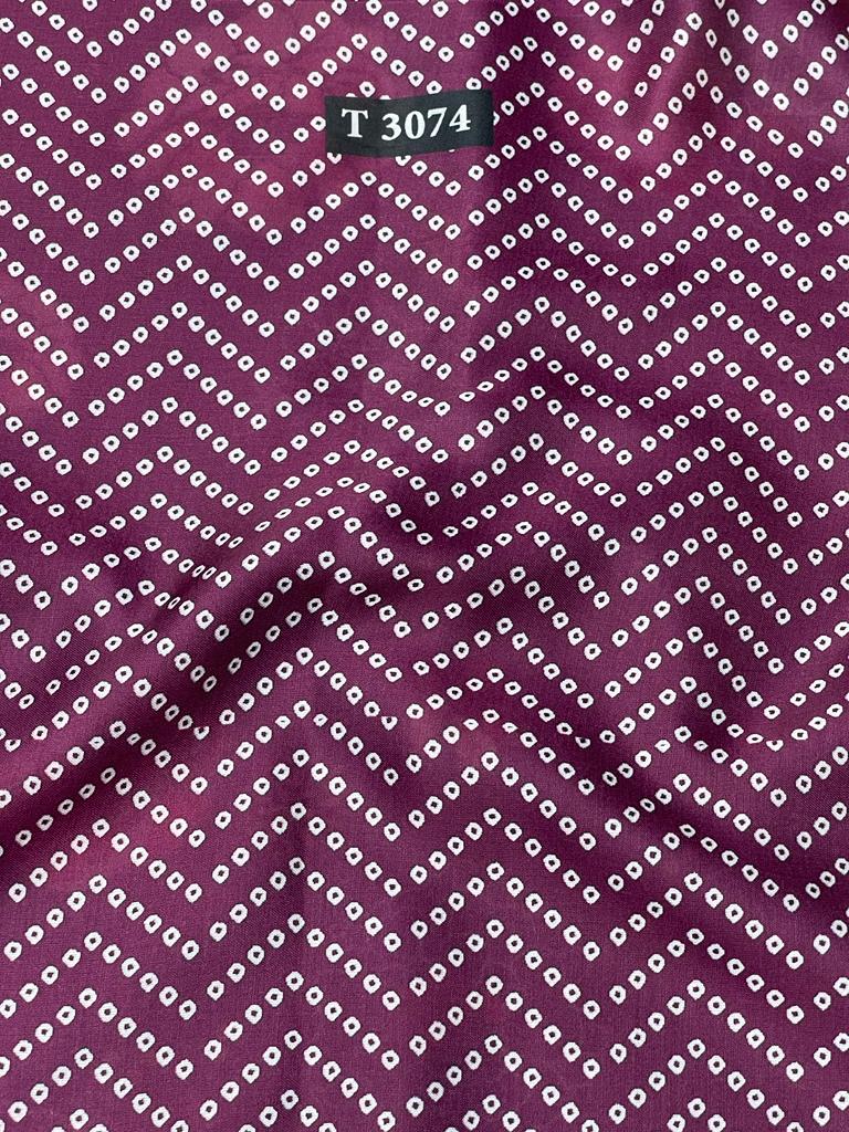 Bandhani print on Modal Satin