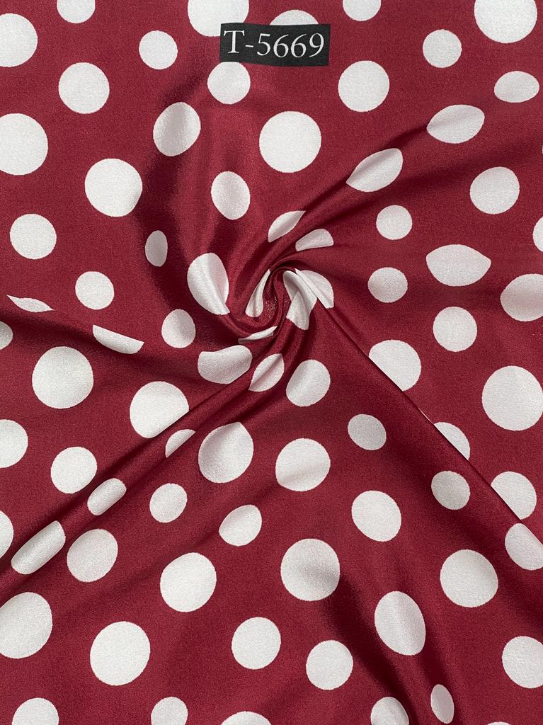 CREPE POLKA DOTS WITH COLOURS