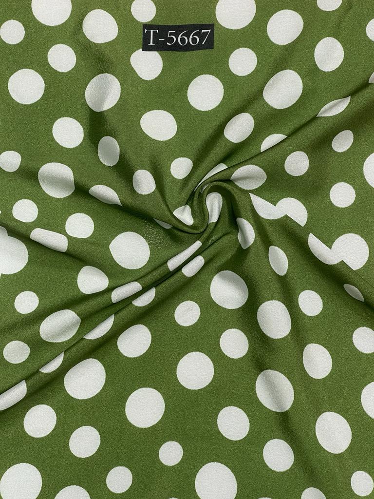 CREPE POLKA DOTS WITH COLOURS