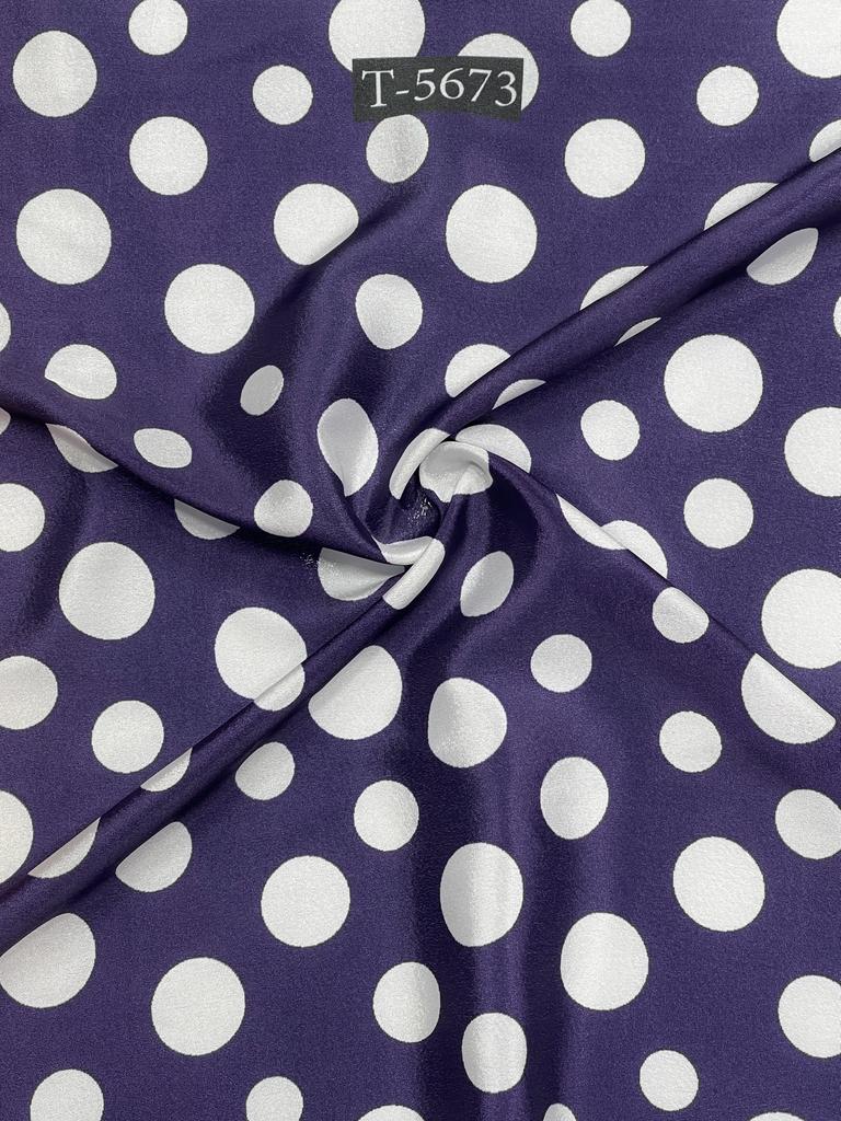 CREPE POLKA DOTS WITH COLOURS