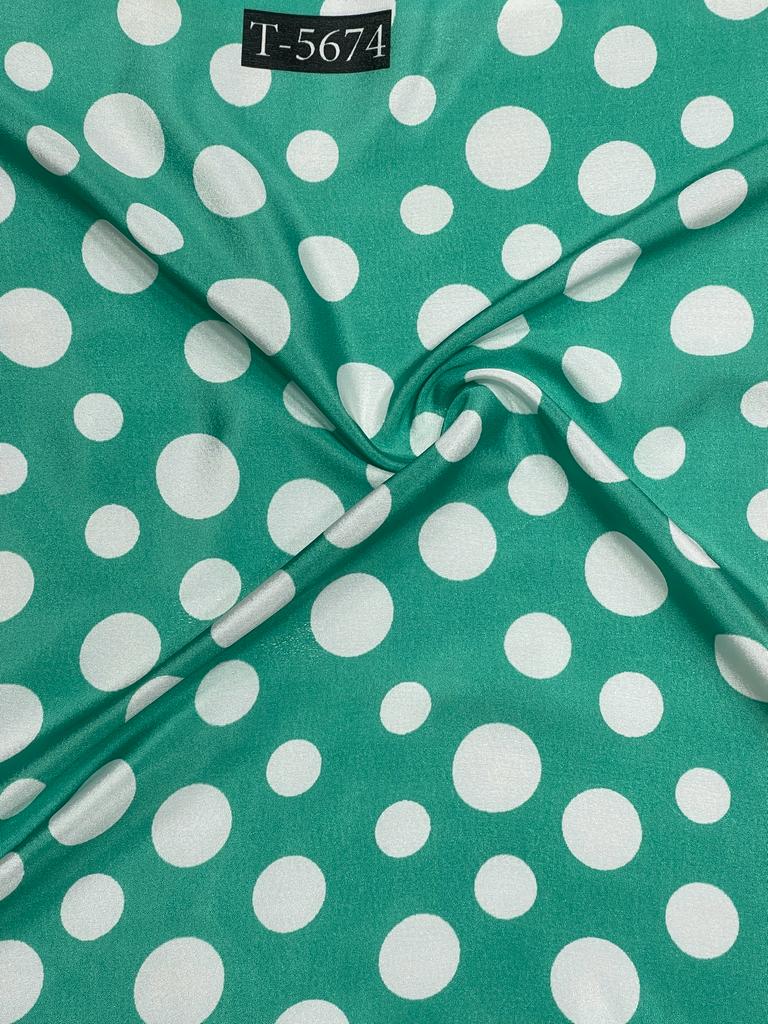 CREPE POLKA DOTS WITH COLOURS