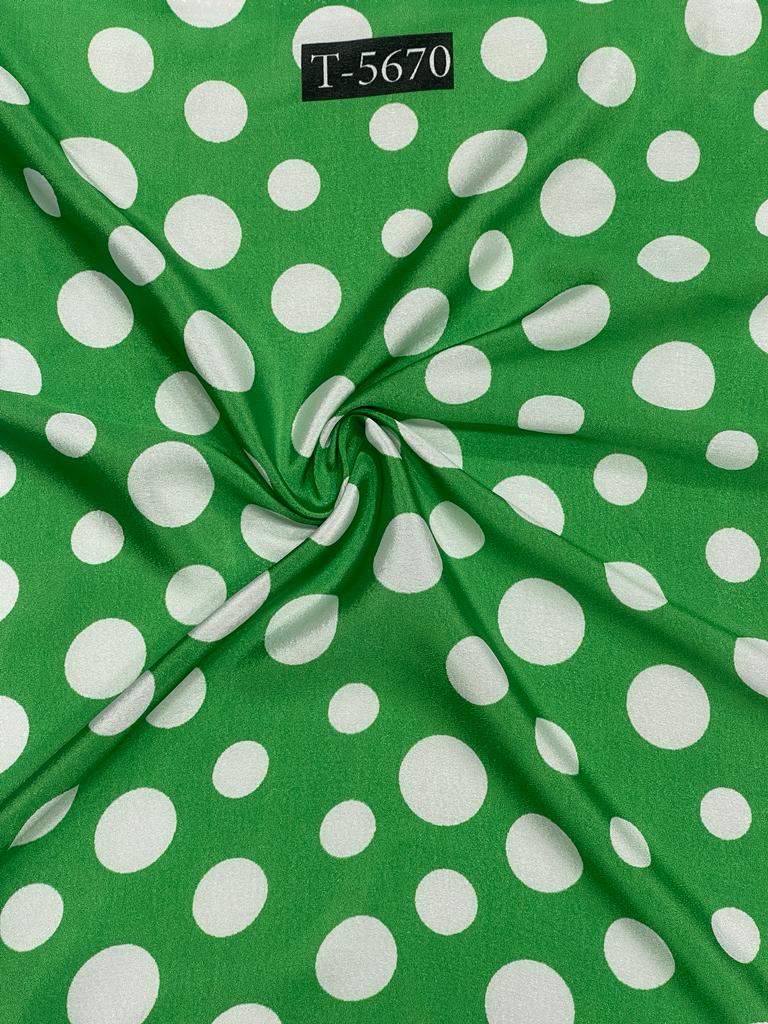CREPE POLKA DOTS WITH COLOURS