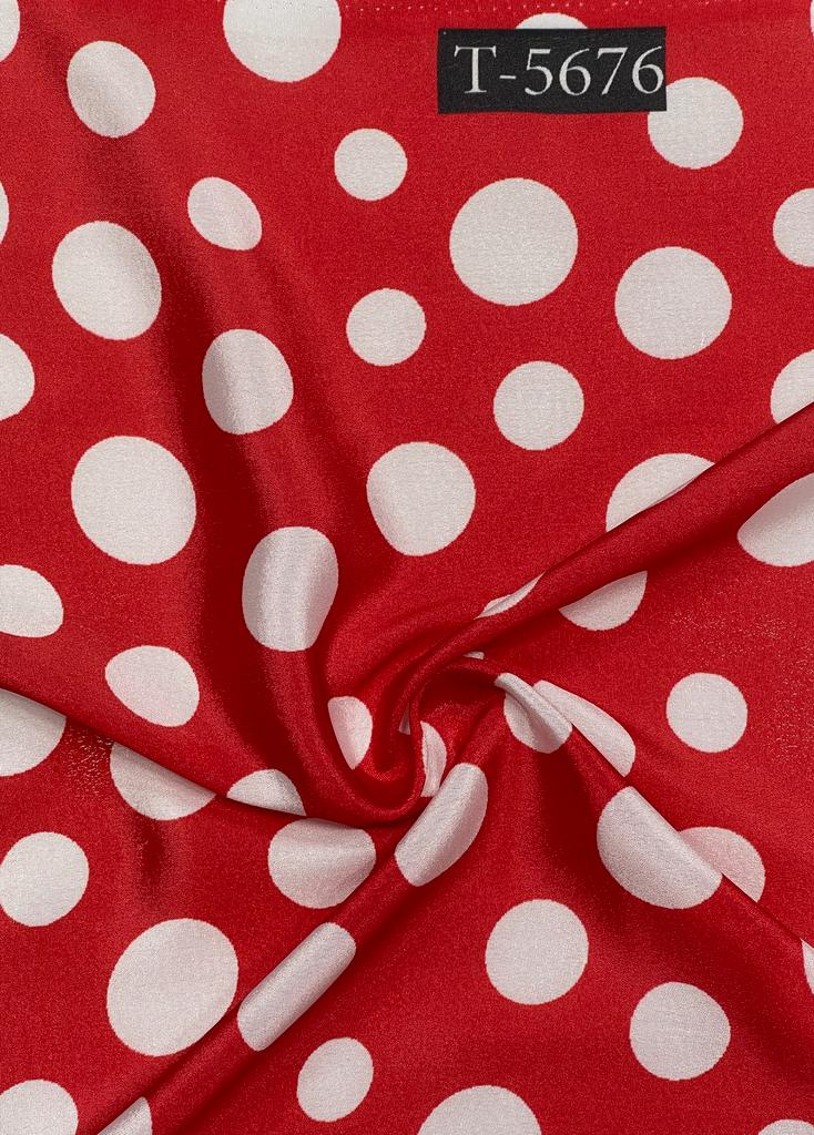CREPE POLKA DOTS WITH COLOURS