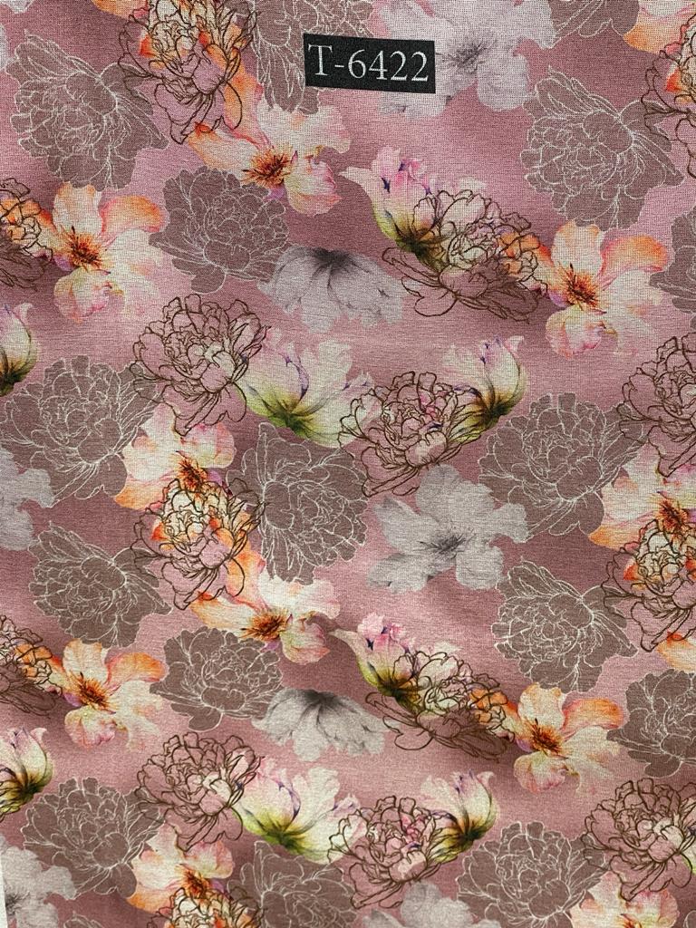 TISSUE SHIMMER FLORAL PRINT