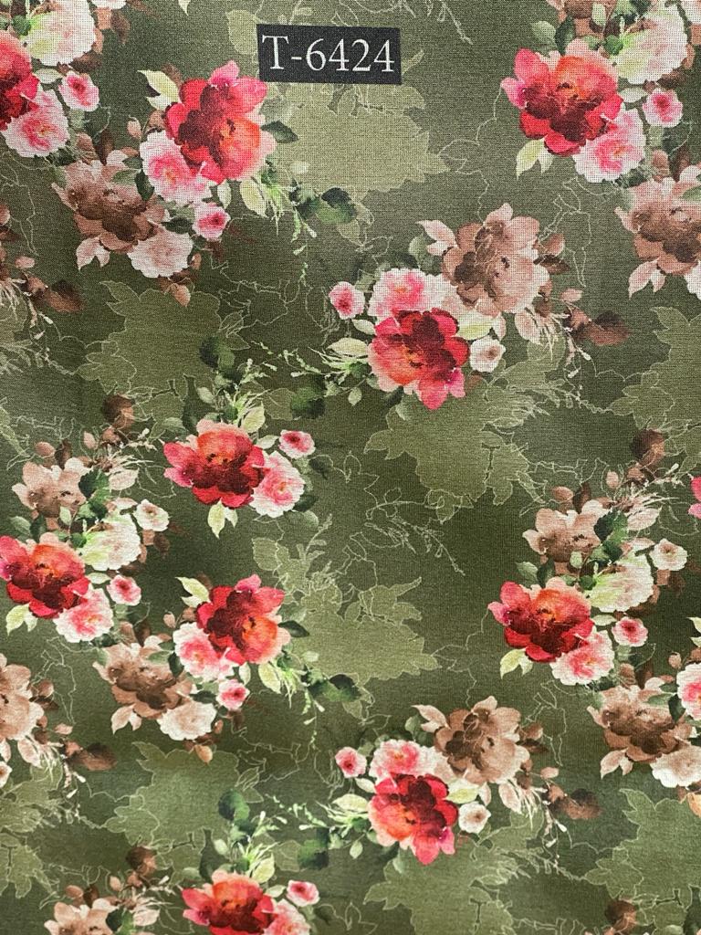 TISSUE SHIMMER FLORAL PRINT