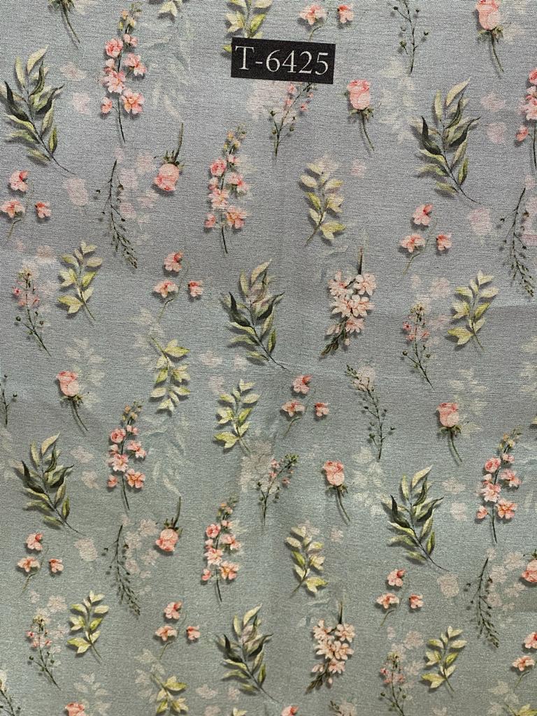 TISSUE SHIMMER FLORAL PRINT