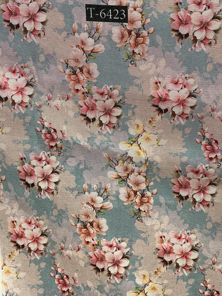 TISSUE SHIMMER FLORAL PRINT