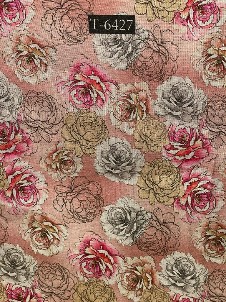 TISSUE SHIMMER FLORAL PRINT