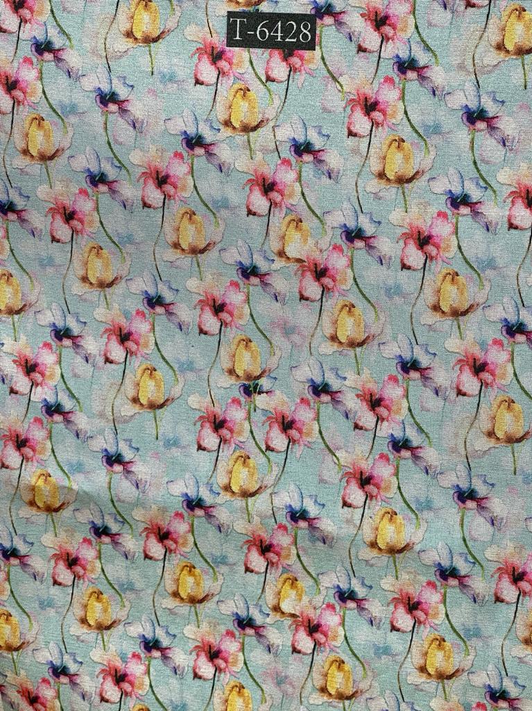 TISSUE SHIMMER FLORAL PRINT