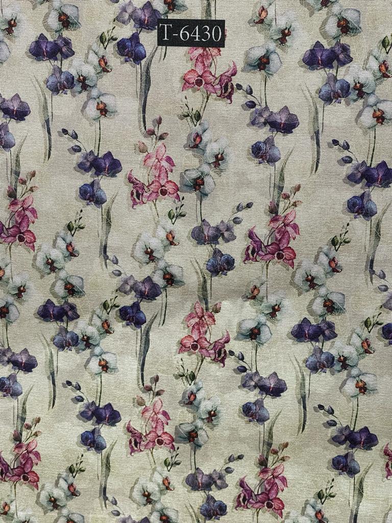 TISSUE SHIMMER FLORAL PRINT