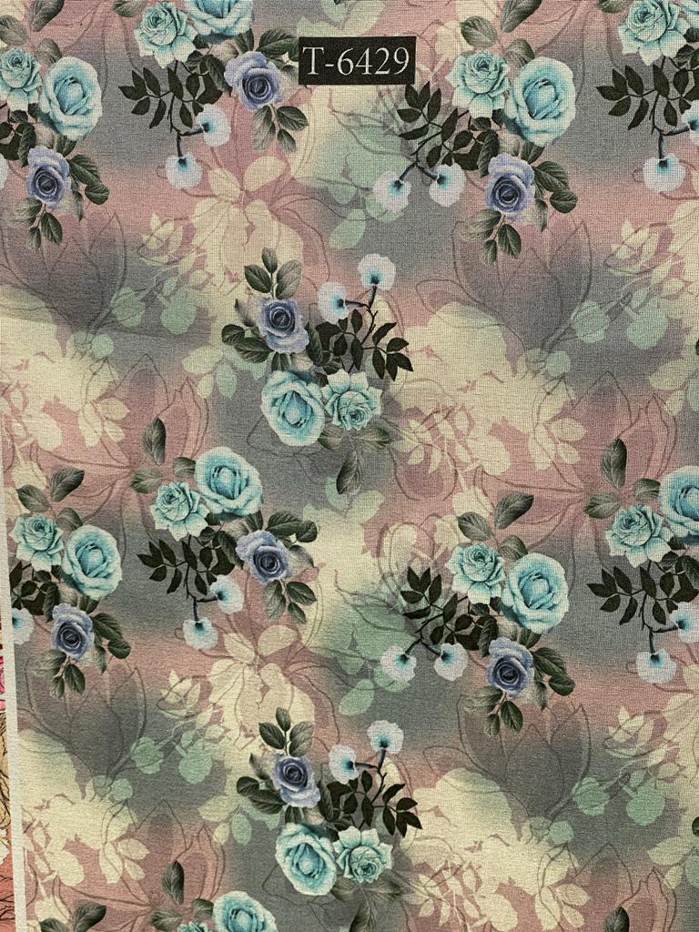 TISSUE SHIMMER FLORAL PRINT