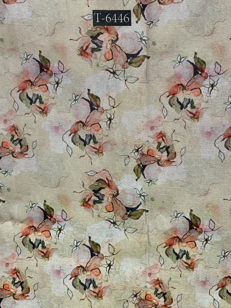 TISSUE SHIMMER FLORAL PRINT