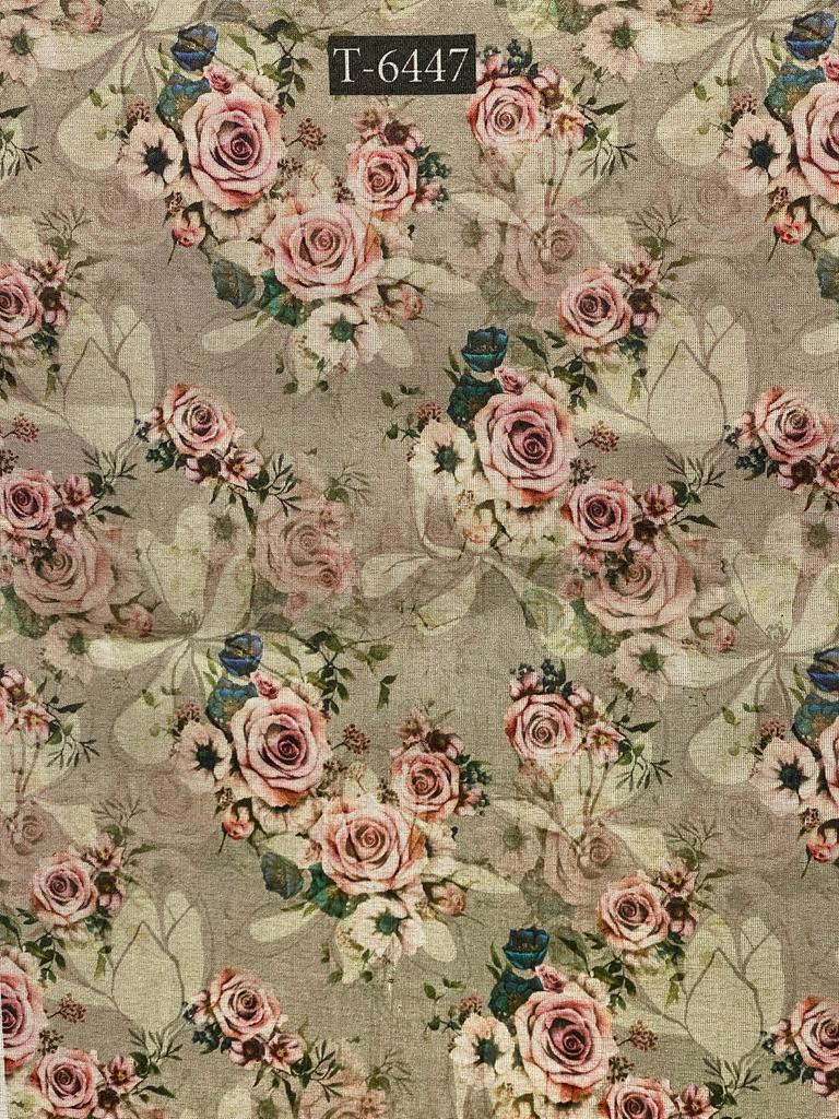 TISSUE SHIMMER FLORAL PRINT