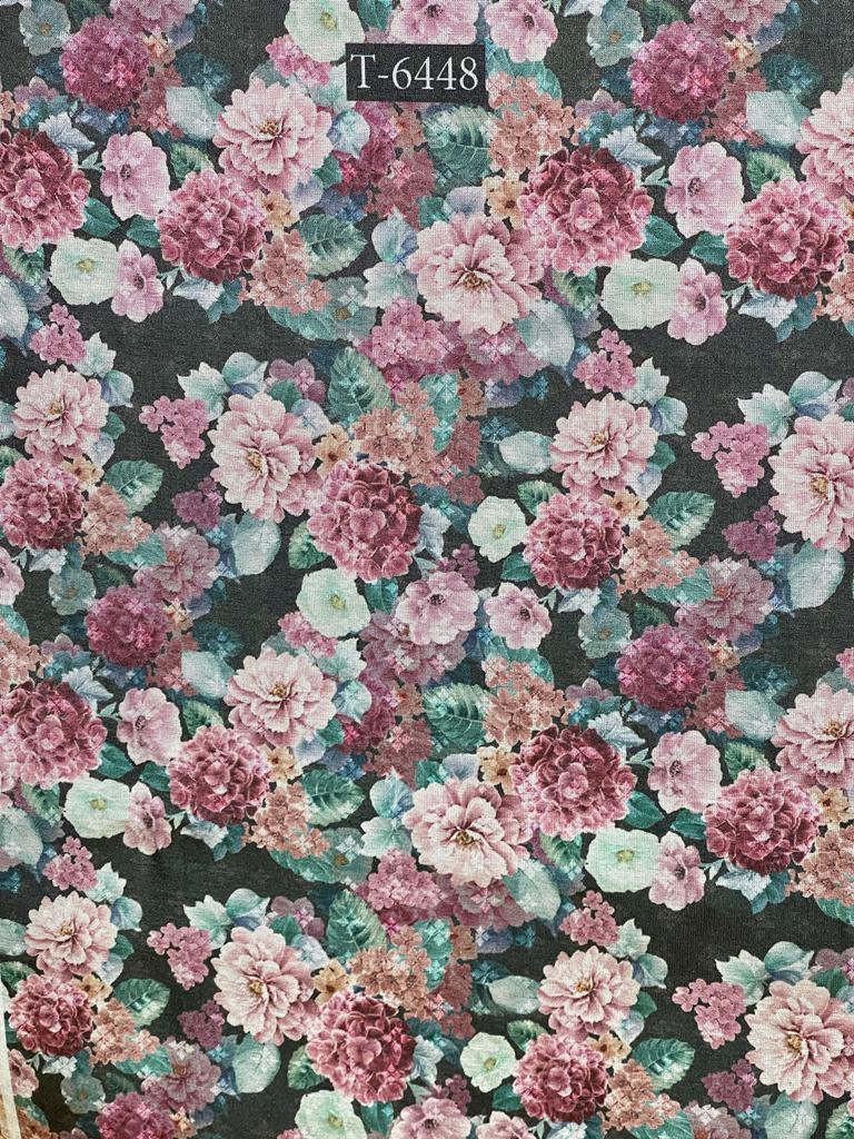 TISSUE SHIMMER FLORAL PRINT