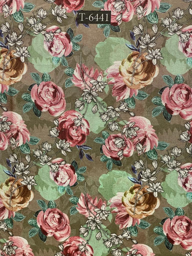TISSUE SHIMMER FLORAL PRINT