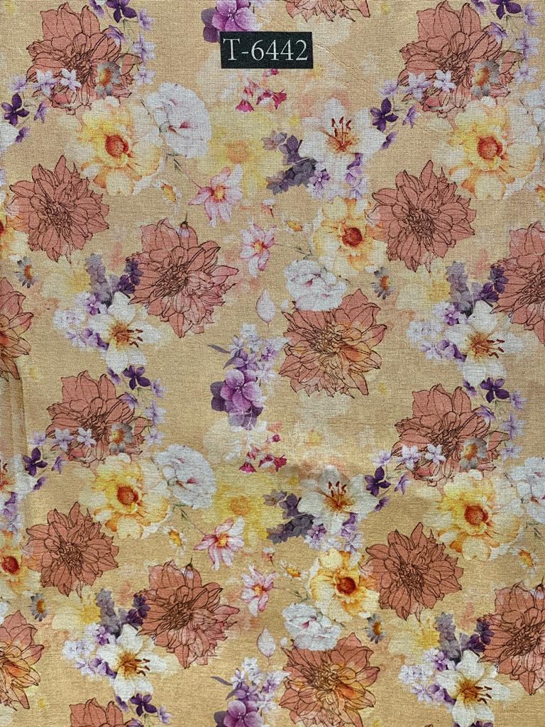 TISSUE SHIMMER FLORAL PRINT