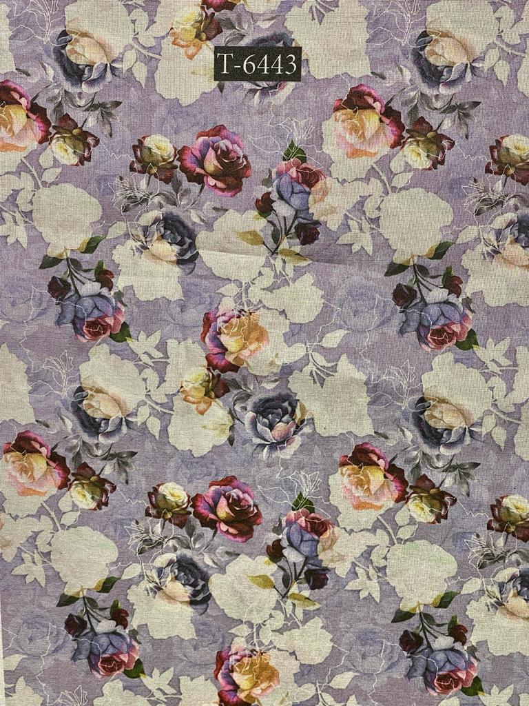 TISSUE SHIMMER FLORAL PRINT