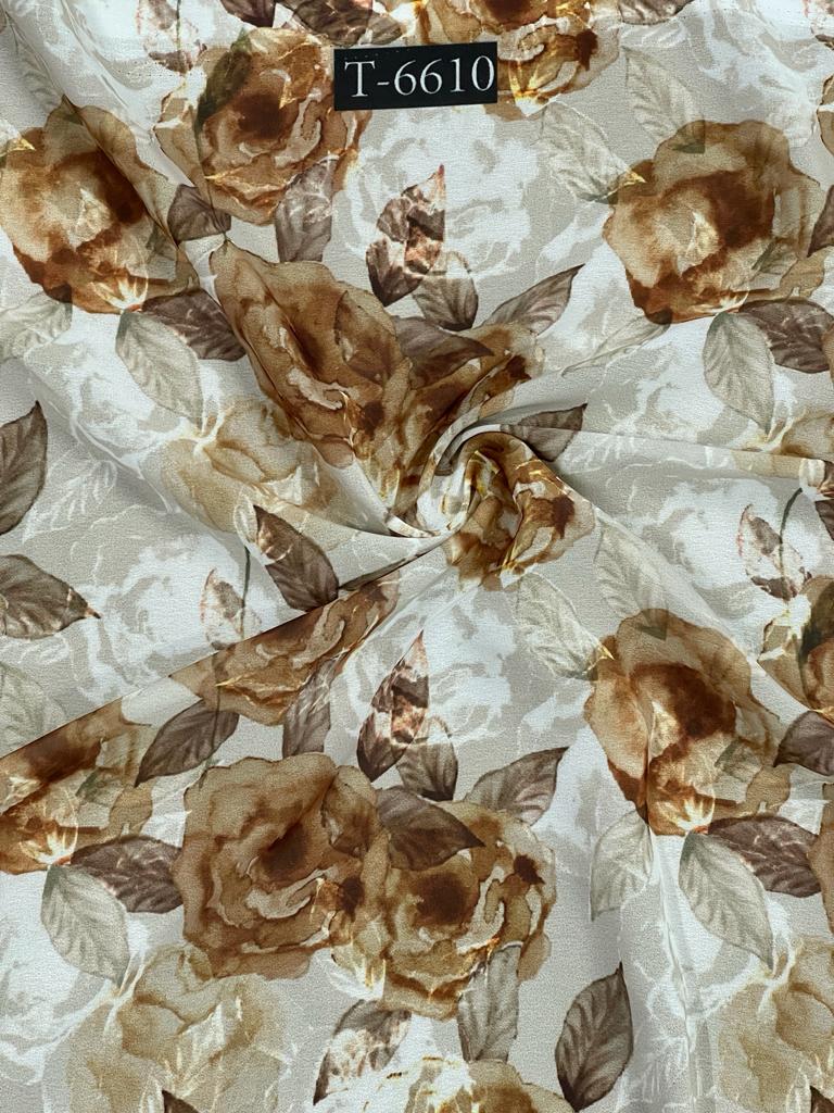 FLORAL ABSTRACTS PRINT ON GEORGETTE