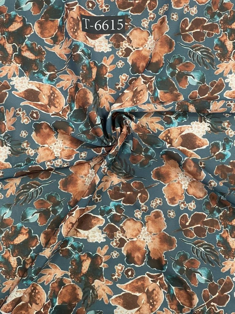 FLORAL ABSTRACTS PRINT ON GEORGETTE
