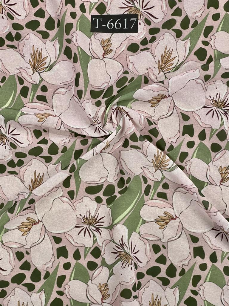 FLORAL ABSTRACTS PRINT ON GEORGETTE