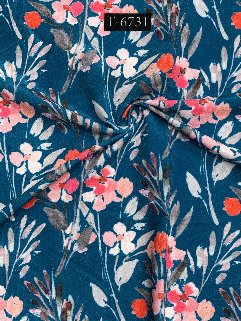 VELVET ABSTRACT FLORALS PRINTS