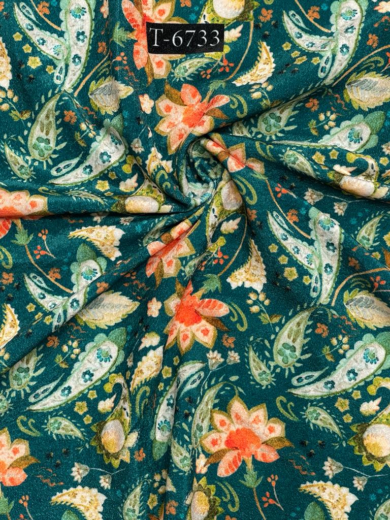 VELVET ABSTRACT FLORALS PRINTS