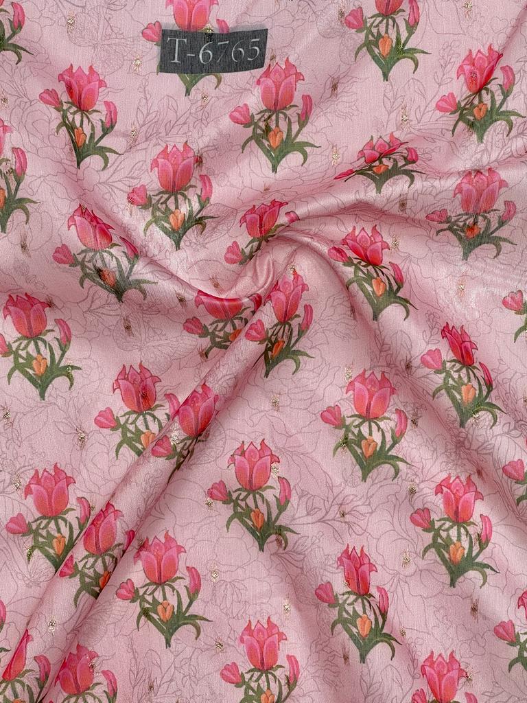 Chanderi Jacquard Butti Prints