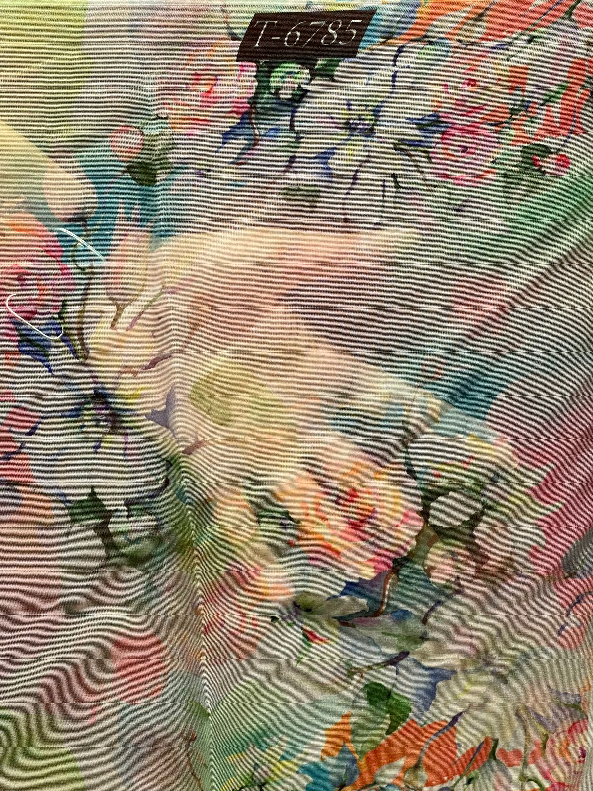 Organza Floral Print