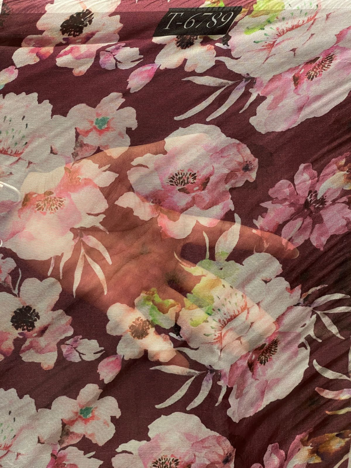 Organza Floral Print
