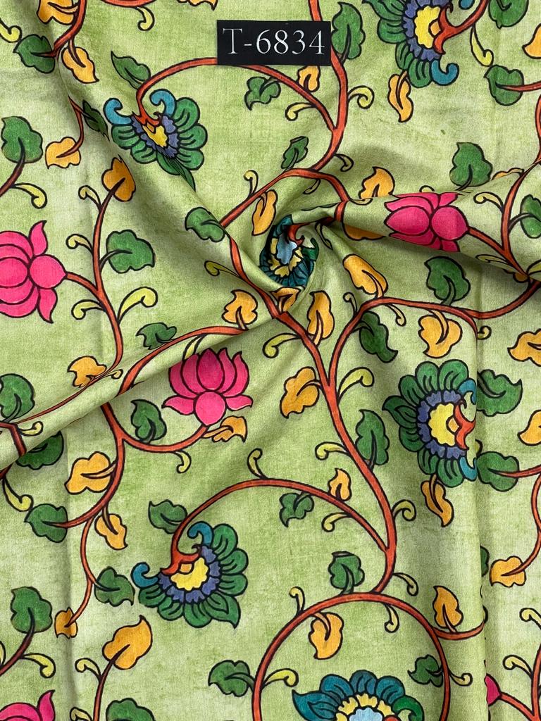 Kalamkari Print On Muslin