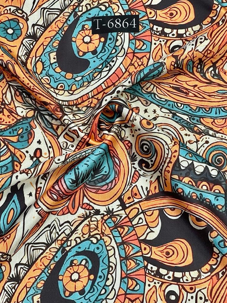 ZARA PRINT ON MODAL SATIN