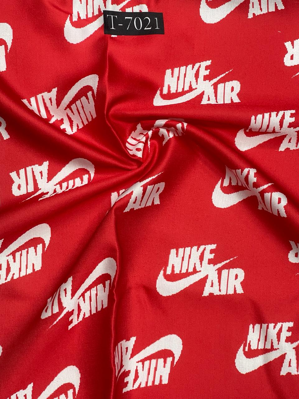 BRAND PRINTS ON SATIN