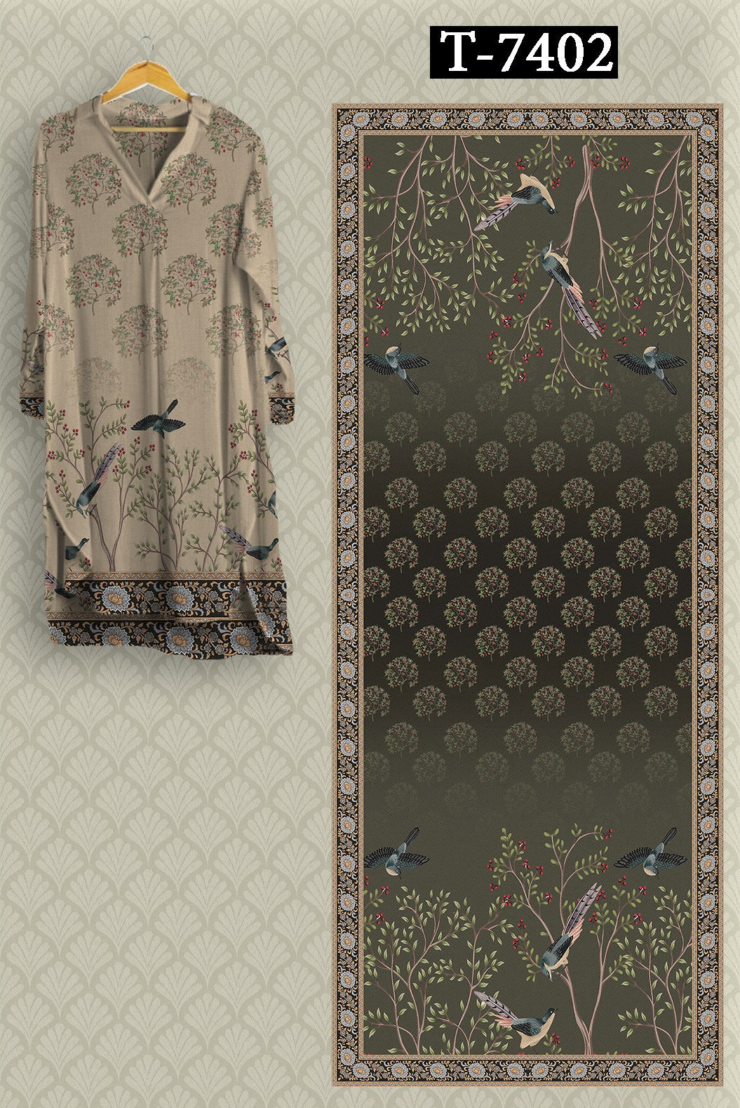 PREMIUM KURTI - DUPATTA SETS – The Wardrobe Fabrics