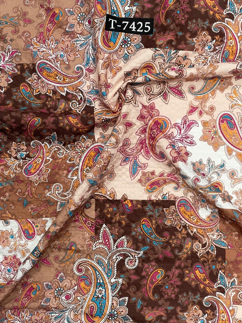 Mixed Print On Imported Lycra Fabric