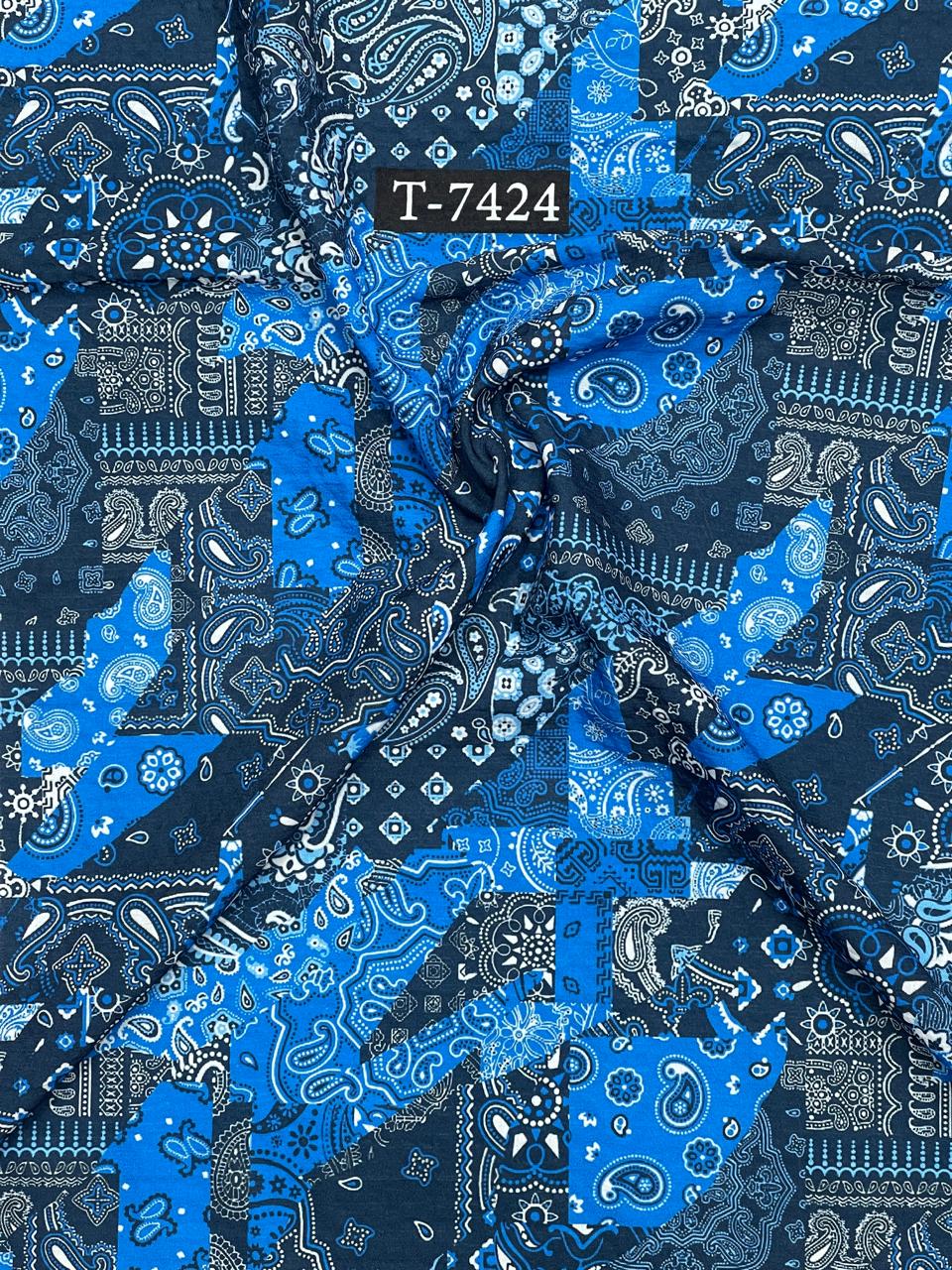 Mixed Print On Imported Lycra Fabric