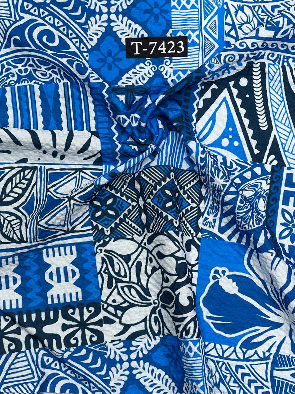 Mixed Print On Imported Lycra Fabric