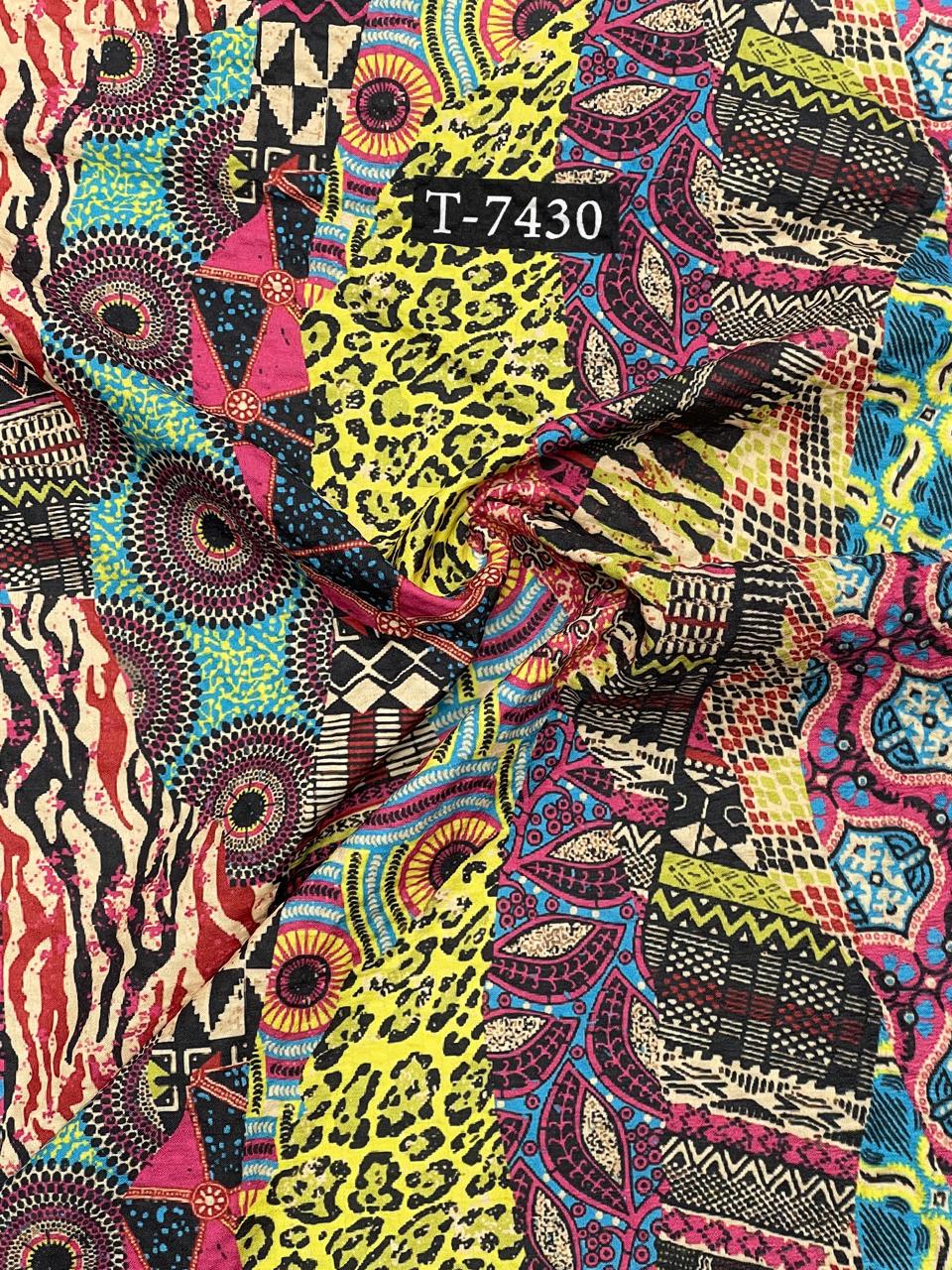 Mixed Print On Imported Lycra Fabric