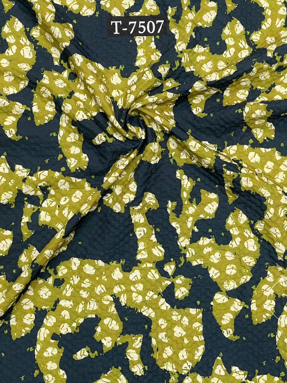 Abstract Print On Imported Lycra Fabric