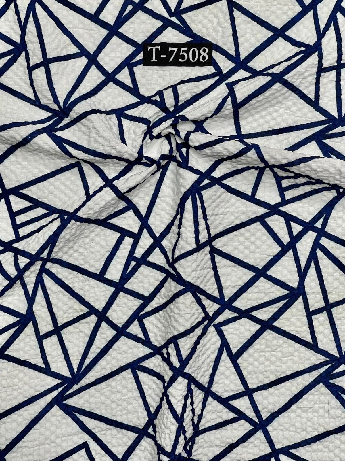 Abstract Print On Imported Lycra Fabric