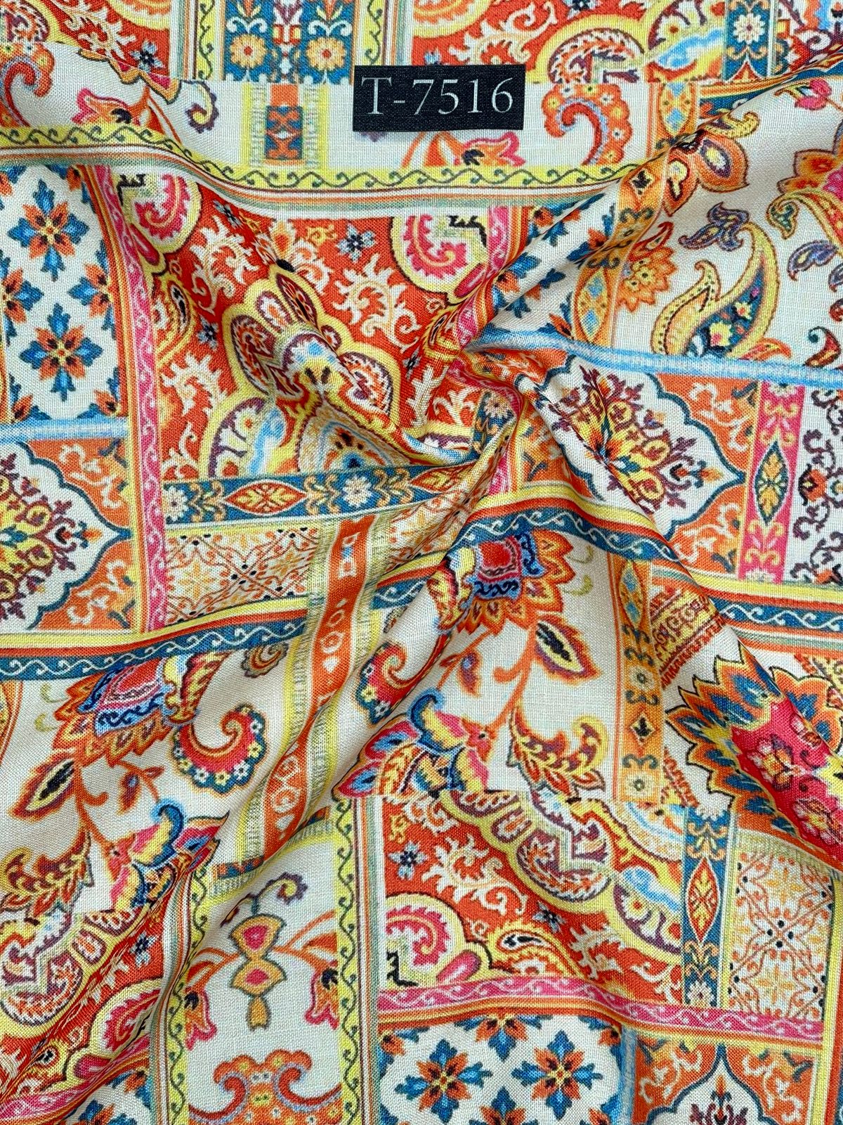 Mixed Prints on Swiss Linen Fabric