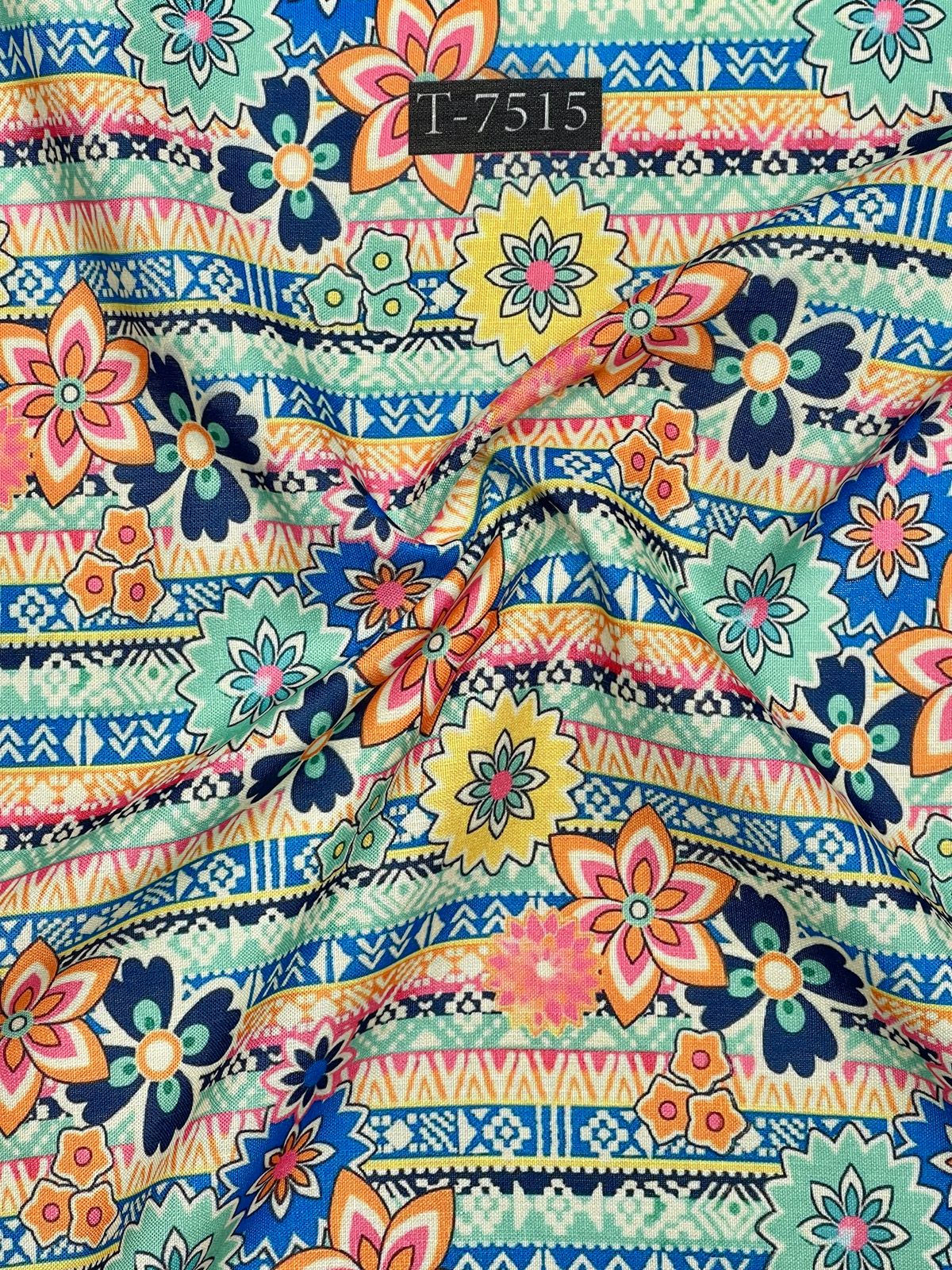Mixed Prints on Swiss Linen Fabric