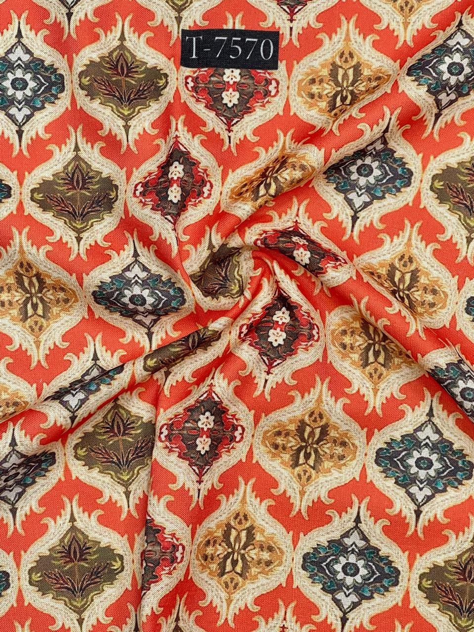 Abstract Print Swiss Linen Fabric
