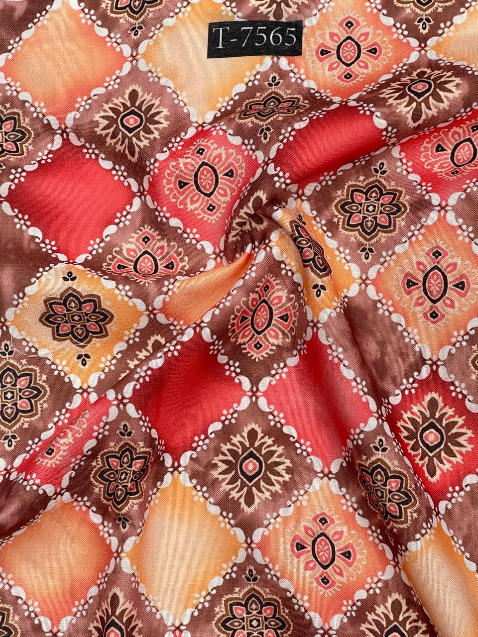 Abstract Print Swiss Linen Fabric
