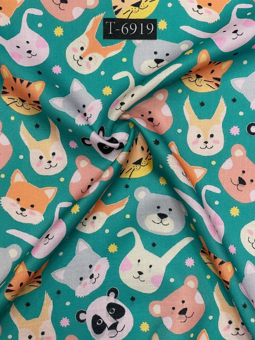 KIDS PRINTS ON SWISS COTTON FABRIC