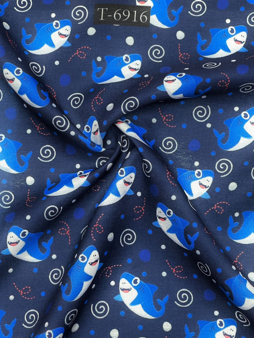 KIDS PRINTS ON SWISS COTTON FABRIC