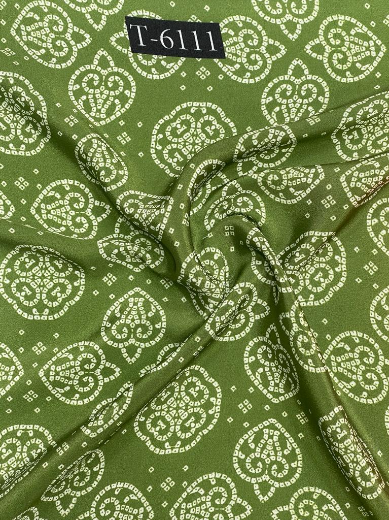 CREPE BANDHANI PRINT WITH DIFFERENT COLOURS