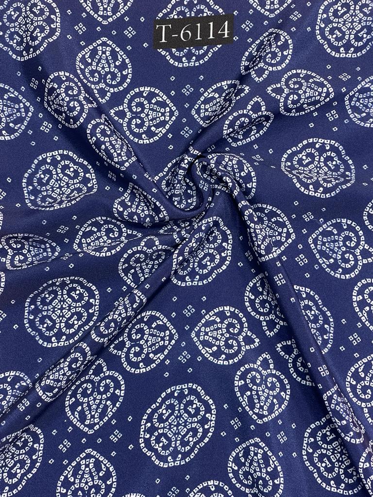 CREPE BANDHANI PRINT WITH DIFFERENT COLOURS