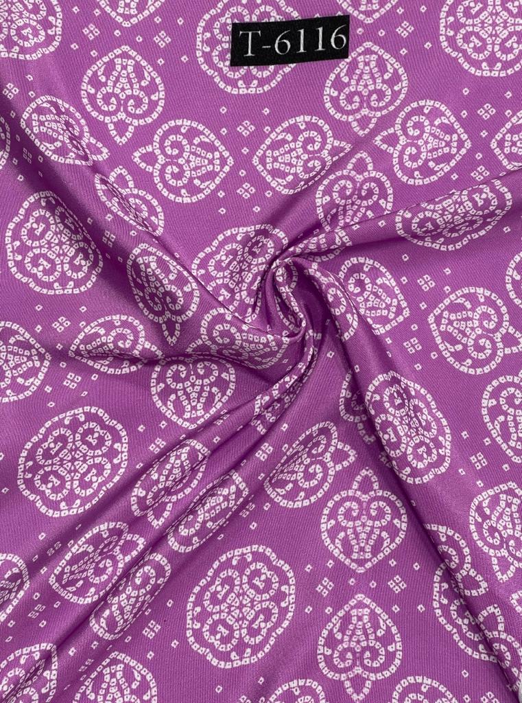 CREPE BANDHANI PRINT WITH DIFFERENT COLOURS