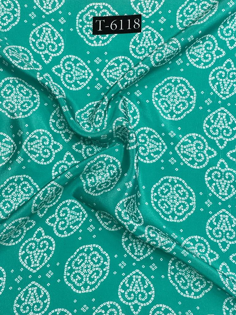 CREPE BANDHANI PRINT WITH DIFFERENT COLOURS